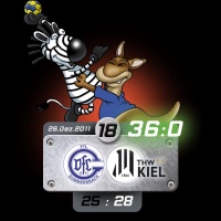 26.12.2011: VfL Gummersbach - THW Kiel: 25:28