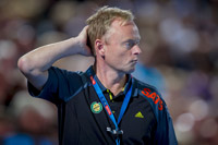 Mit der zweiten Halbzeit konnte G�stetrainer Magnus Johannson zufrieden sein.