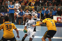 Aufatmen bei den THW-Fans: Daniel Narcisse konnte nach kurzer Behandlungspause weiterspielen.