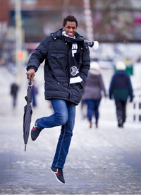 Auf dem Sprung nach oben. Auf dem Sprung nach oben.