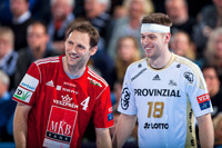 Niclas Ekberg kehrte nach einer Platzwunde nur acht Spielminuten sp�ter aufs Parkett zur�ck.