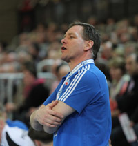 Alfred Gislason konnte besonders mit der ersten Halbzeit sehr zufrieden sein. Alfred Gislason konnte besonders mit der ersten Halbzeit sehr zufrieden sein.