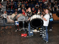 Auch die Trommler waren mit dabei und sorgten für Stimmung. Auch die Trommler waren mit dabei und sorgten für Stimmung.