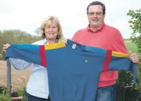 Der ber�hmte blaue Pullover...