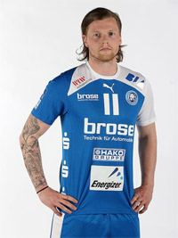 Ein isl�ndischer Nationalspieler auf Rechtsau�en: Arnor Thor Gunnarsson.