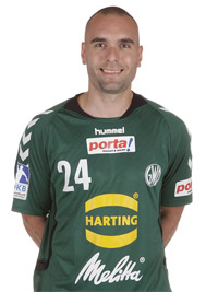 Mit 39/6 Treffern ist Rechtsaußen Alexsandar Svitlica bester Saisontorschütze Mindens. Mit 39/6 Treffern ist Rechtsaußen Alexsandar Svitlica bester Saisontorschütze Mindens.