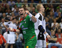 Bartosz Jurecki setzte wichtige Treffer in der Schlussphase. Bartosz Jurecki setzte wichtige Treffer in der Schlussphase.