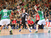 Filip Jicha erzielte 8/1 Treffer und zeigte tolle Anspiele an den Kreis. Filip Jicha erzielte 8/1 Treffer und zeigte tolle Anspiele an den Kreis.