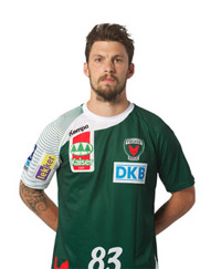 Linksaußen Fredrik Petersen erzielte 113/42 Saisontreffer. Linksaußen Fredrik Petersen erzielte 113/42 Saisontreffer.