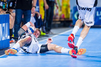 Filip Jicha schmiss sich nach einem Ballgewinn dem Ball hinterher und stoppte ihn vorm Seitenaus.