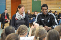 Wael Jallouz war im Februar im Gymnasium Kronshagen zu Gast. Wael Jallouz war im Februar im Gymnasium Kronshagen zu Gast.