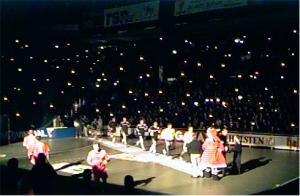 Vorweihnachtliche Stimmung vor dem Spiel