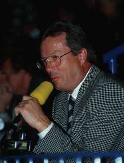 Rolf K�rting in action.