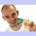 WM 2003: Davor mit seiner Goldmedaille.