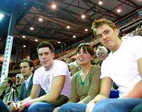 Schnupperten Ostseehallenluft: Kim Andersson (l.) und Jonas Larholm.