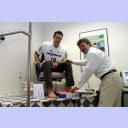 Frode Hagen beim medizinischen Check.