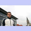 Frode Hagen vor der Ostseehalle.