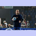 Lars Krogh Jeppesen (Barcelona) macht sich warm.