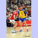 Testspiel D�nemark - Schweden: Kim Andersson und Lars J�rgensen.