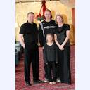 Aron Palmarsson with his father Palmar Sigurdsson, his mother Heida Einarsdottir and sister Svala Palmarsdottir.