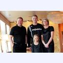 Aron Palmarsson with his father Palmar Sigurdsson, his mother Heida Einarsdottir and sister Svala Palmarsdottir.