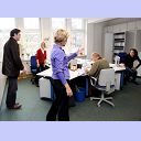 Bruno Martini in der THW-Gesch�ftsstelle.