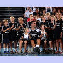 Abschied von Stefan L�vgren: Stefan L�vgren in Mitten der von ihm trainierten Minis.