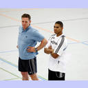 Alfred Gislason und Daniel Narcisse beim ersten Training.