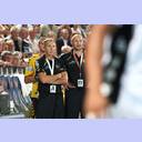 Das Trainer-Duo der Rhein-Neckar-L�wen: Ola Lindgren und Kent-Harry Andersson.