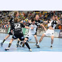 Nikola Karabatic setzt sich durch.