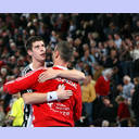 Freude nach dem Sieg.