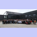 Die Kieler Fans vor der Farum-Arena.