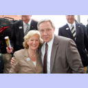 Kiels Oberb�rgermeisterin Angelika Volquartz und THW-Trainer Noka Serdarusic.