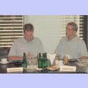 Pressekonferenz 2001: Andersson und Pettersson.