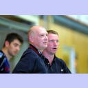 Eisenachs Trainer Rost und Co-Trainer Allonge.