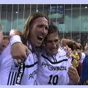 THW wird in Flensburg Meister: Jubel nach dem Abpfiff.