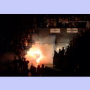 Abschied von Max: Feuerwerk beim Einlaufen.