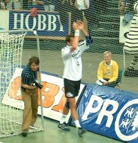 Max auf seiner Ehrenrunde.