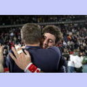 Jeppesen und Wenta freuen sich.