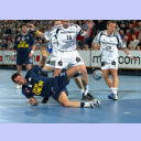 Wallaus Kreisl�ufer Jens Tiedtke st�rzt zu Boden.