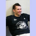 Geschafft! THW-Kapit�n Stefan L�vgren nach dem Sieg in der Kabine.