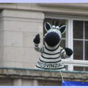 Hein Daddel auf dem Rathausbalkon.