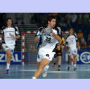 THW-Neuzugang Nikola Karabatic l�uft einen Tempogegensto�.