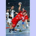 Iwan Usric beim Wurf aufs Tor.