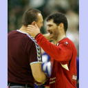 EM 2006: SVK - GER: Henning Fritz  und Christian Schwarzer.