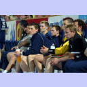 Dominik Klein in der Mitte der TVG-Bank.