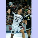 Nikola Karabatic beim Strafwurf.