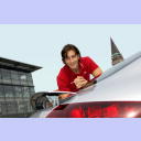 Marcus Ahlm und der neue Audi TT.