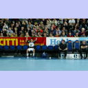 Eine fast leere Ersatzbank.