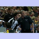 Tobias Karlsson mit Noka Serdarusic.